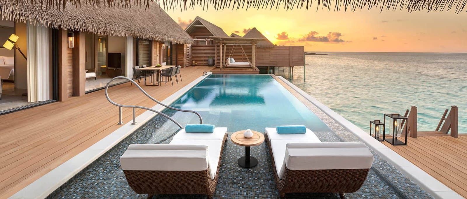Two Queen Bedded Grand Reef Villa with Pool - Waldorf Astoria