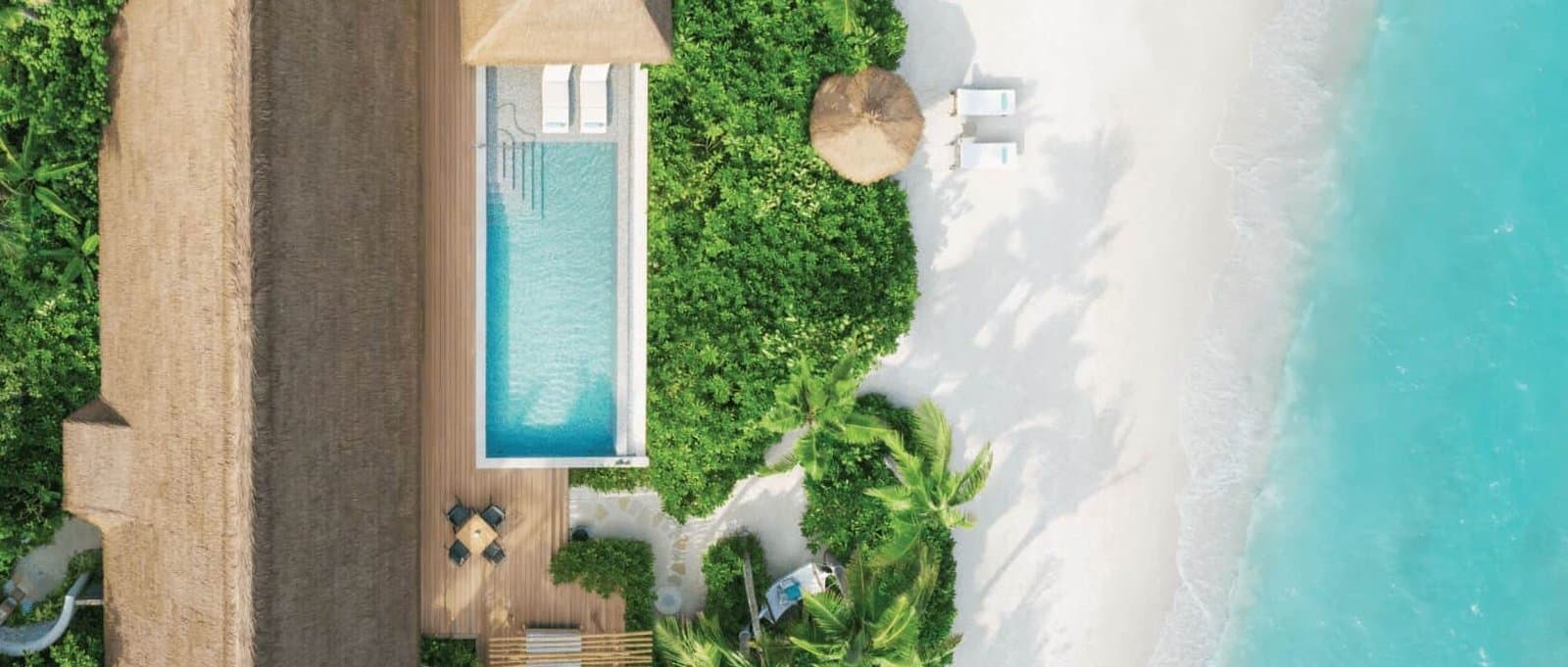 Two Queen Bedded Grand Beach Villa with Pool - Waldorf Astoria