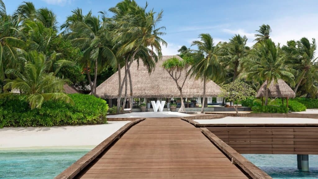 W Maldives - 5-star resort in North Ari (Alif Alif Atoll) featuring pristine beaches, crystal-clear lagoon, and overwater villas